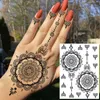 NXY Tillfällig tatuering Rejaski Black Henna Lace Tatueringar Klistermärke för Kvinnor Butterfly Moth Mehndi Blomma Fake Tatoo Feather Flora 0330