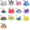 29 Stili Gear Gear Lovely Cartoon Animal Design Ombrello per bambini Bambini di alta qualità 3D Accessori per orecchie 60cm
