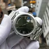 reloj Rolesx Luxusuhr Date Gmt Factory v2 Version Uhr 2813 Uhrwerk BP Grünes Zifferblatt 228239 silbernes Edelstahlarmband Saphirglas 40 mm Tauchuhren von Menes