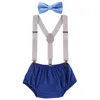 Ensembles de vêtements Baby Boy Clothes Set Pographie Tépares Smash Smash Tenue pour le premier anniversaire Boys SummerMing