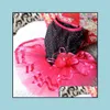 Dog Apparel Supplies Pet Home Garden Cat Bling Red Black Tutu Dress Lace Puppy Clothes Party Large Drop Delivery 2021 Lof8H