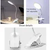 Table Lamps Clip-on LED Desk Lamp Eye Protection Rechargeable Student Dormitory Small Bedroom Bedside Reading LampTable