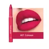 6PCS/SET Matte Lipsticks Pencil Rotating Waterproof and Durable Non-stick Cup Lip Liner Lips Glaze