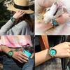 Wristwatches To My Mum-Engraved Wooden Watches Luxury Wristwatch Womens Watch Automatic Quartz Turquoise Blue Timepieces In Gift BoxWristwat