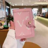 Luxurys Designers Credit Fashion Women Card Holders Mini Wallet High Quality sung Leather Men Pure Color Card Card245s