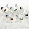 Hookahs Tuberías de agua Mini Bong Plataformas Dab con 4 mm de cuarzo Banger Nail Oil Rig Bubbler