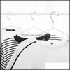 Hemmet Metal Hanger Windproof Anti-Skidkläder Hängande vattentäta rack Inga spårkläder Stöd Hållbart tjockare Drop Leverans 2021 Hängare