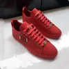 Mens Leather Casual shoes Trainer Metal decoration Men Genuine leathers Joining together Sneakers Designer brand with Calf Color matching