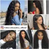 Beaudiva Deep Wave Brasilian Hair Weave 3 4 Bunds med 13x4 spets frontala brasilianska Deep Curly Double Weft Bundle and Stängning 220719