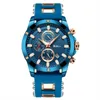 Relógios de pulso BIDEN Casual Masculino Relógios de Pulso 2022 Moda Azul Silicone Homem Relógios Calendário À Prova D' Água Top Marca Elegante Relogio Masculino