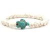 Summer Style Sea Turtle Turtle Beaded Strands Bracciali per le donne Uomini classici 8mm perline Turchese Lava Pietra 3 colori Amicizia Elastico Braccialetto Braccialetto Beach Gioielli