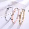 women Bracelets girlfriend titanium steel rose gold Bangle female couple love bracelet women's fashion jewelry