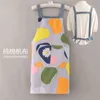 New Cotton Apron Female Breathable Kitchen Cooking Household Thin Fashion Adult Japanese Oil-proof Work Y220426