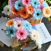 Dekorativa blommor kransar cm konstgjord filigran gerbera diy blommor korg bukett hem trädgård dekoration bröllop julfestival del