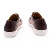 Sapatos casuais de couro de vaca genuína masculinos 39-46 Tamanho preto Blue Sneaker Lace Up Up Breathable Travel Fashion Shoes para homens A19