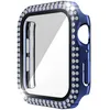 Diamond Screen Protector horlogekast voor Apple iWatch 45mm 44mm 42mm 41mm 40mm 38mm Bling Crystal Volledige Cover Beschermende hoesjes PC Bu7274342