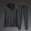 Men's Tracksuits 2022 مجموعة العلامة التجارية Summer Autumn Men Sportswear 2 قطعة مقنعين بدلات المسار