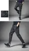 Calças masculinas para a moda coreana de homens largos de renda de perna larga 40-125 kg podem usar calças esportivas soltas harlan drak22