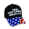 Chapeau de campagne brodé en coton Trump 8 styles Casquette de baseball électorale 2024