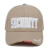 Security Letter Patch Embroidered Baseball Cap Men Women Universal Wild Casual Hats Spring Autumn Sun Hat Hip Hop Caps