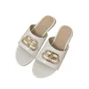 Sandalias Top Slidas Digner Patrón de piedra Designer zapatillas de goma de cuero plano de cuero Playa Beach Travel Zapatos 35415691470