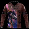 Sweats à capuche pour hommes Native Pride Horse Unisexe Impression 3D Automne Mode Sport À Capuche Printemps Casual Streetwear Zip À Capuche Surdimensionné Ha