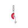 Andy Jewel 925 Sterling Silver Beads Spanish Fan Dangle Charm Charms Fits European Pandora Style Jewelry Armband Halsband 797879En09