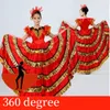 Stage Wear Flamenco Dress Spain Dance Skirts Flamengo 2022 Belly Costumes Bullfighting Ballroom Performance SL1460