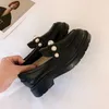ローファー厚い冬のゴム底の靴のドリルバックル分解vivレンジャーズローファーレディースデザイナーパテントレザーの贅沢の増加女性スニーカーシューズ35-39