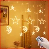 Inne imprezy imprezowe zapasy świątecznej strefy Ciąg Garland Curtain LED LED FO 220823