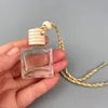 Auto parfum fles etherische oliën diffuser auto hanger ornament luchtverfrisser geur leeg glas