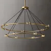 Pendant Lamps Postmodern Light Luxury Chandelier Simple Living Room Dining All Copper Creative Bedroom Crystal Ball