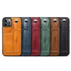 Cois de téléphone en cuir PU de luxe pour iPhone 13 12 11 Pro MAX COVER DE BACK BACK SOCKET ARRICH