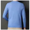 Eridanus Autumn O-Neck Jacquard Sweater Color Solid Pullover Men's Men lebed yarn-diled-wool Sweater MZM164 L220801