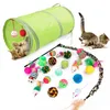 الحيوانات الأليفة Cat Toys Mouse Shape Shapes Love Love New Pet Toy 21 Set Cat Channel Funny Stick Supplies Backle