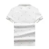 Mens Fashion POLO Shirt Summer Short Sleeve Casual T Shirt Breathable Solid Color Slim Designer Lapel Letter Print Top M-3XL