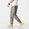 Herenbroek 2022 merk Casual harem mannen jogger fitness linnen pantalon homme losse baggy enkellengte mannelijke broek