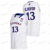 Mitness Personalizado Kansas Jayhawks College Basketball Jersey NCAA OCHAI AGBAJI Christian Braun K.J. Adams Zach Clemence Kyle cuffe Jr. Dajuan Harris Jr.