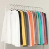 100% bomulls varumärkeskvalitet Mäns T-shirt Solid Färg Dress Up Man Långärmade Pure Women T Shirt T-shirts för Male Tops 220408