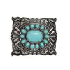 1 datorer Western Turquoise Stone Cowgirl Cowboy Belt Buckle For Men Women Fit 4cm breda jeansbälten Head254p