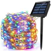 Led Outdoor Solar String Lights MMM Solar Lamp For Fairy Holiday Christmas Party garland Lighting Ir Dimmable J220531