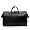 Duffel Bags Genuine Leather Men OL Business Travel Totes Large Capacity Duffle High QualityDuffel