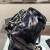 2022ss mini sırt çantası torbası yağı mumlanmış buzağı derisi klasik kaptanı ekose altın omuz çantası donanım zinciri crossbody açık Fransız tasarımcı kadın
