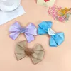 Designer Fashion Black Metal Triangle Lovely Girls Clips Barrettes Accessory Hair Bows Flower Clip Brand Letter Girl Clippers for Women 6colors pers
