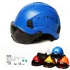 Darlingwell Safety Hard Hat With Dark Visor Abs Work Protective Helm With Goggles Outdoor Riding Climing Rescue Helmets