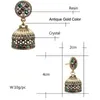 Lampadario pendente etnico Bali Jhumka Jhumki broccato cristalli Messico orecchini zingari gioielliCiondola