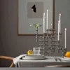 Bougeoir en métal danois Structure moléculaire chandelier nordique photophore or pièce maîtresse de table salon décoration cadeau H220419