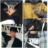 Colar de pingente colar de anel corea hip hop titânio aço jóias masculino casal