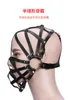 Nxy Sm Bondage Cross Leather Headgear Head Cover Bdsm Mask Adult sex toys Sexyshop Sexy Sm Products Beauty Health 220423