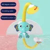 Elefante elétrico spray de água brinquedos de banho para crianças bebê banheiro torneira banheira chuveiro brinquedos forte ventosa crianças jogo de água 220531